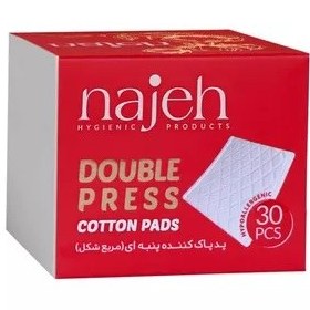 تصویر پد آرایش پاک کن مدل خشک بسته 30 عددی ناژه Najeh Makeup Remover Pad 30 Pcs