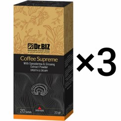 تصویر قهوه فوری دکتر بیز مدل کافه سوپریم پک 3 تایی 20 عدد ۴۰۰ گرم 
