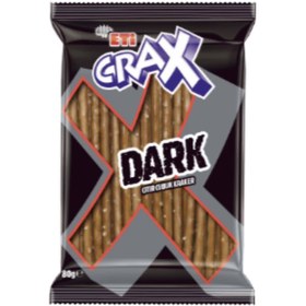 تصویر چوب شور اتی کراکس Eti Crax Dark Maltlı Kraker با طعم تلخ وزن 80 گرم 