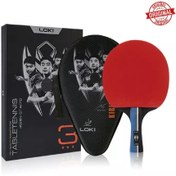 تصویر راکت پینگ پنگ لوکی سه ستاره سری کرین کیف دار ا Loki 3 Star Ping Pong racket Loki 3 Star Ping Pong racket