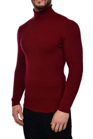 تصویر یقه اسکی مردانه مدل Hayko فری سایز طوسی 