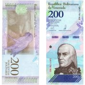 تصویر اسکناس ۲۰۰ بولیوار ونزوئلا ۲۰۱۸ 
