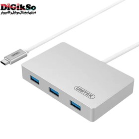 تصویر هاب USB3.0 سه پورت با رابط USB Type-C یونیتک مدل Y-3190 