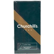 تصویر کاندوم چرچیلز مدل وانیلی بسته ۱۲ عددی فوق العاده نازک 