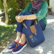 تصویر گیوه طرح گلیم 