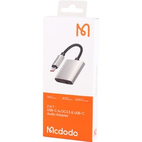 تصویر تبدیل Mcdodo CA-505 Type-C To AUX / Type-C PD Mcdodo CA-554 Type-C to Type-C PD And 3.5mm Audio Adapter