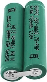 تصویر اورجینال HSY-AAA0.75-PHP برای P H IL IPS Electric Shaver Batteries SUPPO 2.4V 750mAh Battery Ni-MH - ارسال 15 الی 20 روز کاری 
