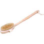 تصویر برس حمام چوبی دسته بلند رنگ بژ برند generic Wooden Long Handle Bath Brush Beige