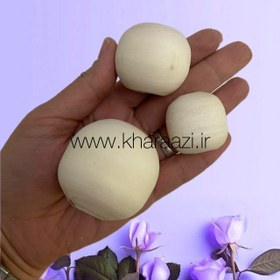 تصویر مهره چوبی گرد خودرنگ سایز بزرگ 