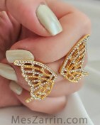 تصویر گوشواره پروانه دو تیکه 