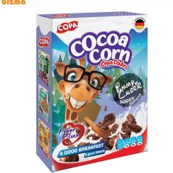 تصویر غلات صبحانه کوپا با طعم کاکائو و ذرت – 300 گرم Copa-Cocoa corn Flakes