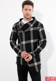 تصویر خرید انلاین ژاکت بافتی مردانه طرح دار برند Figo رنگ مشکی کد ty102189648 