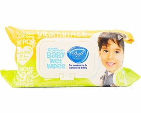 تصویر دستمال مرطوب پاک کننده کودک دافی 100 عدد ا Dafi Baby Wet Wipes 100 pcs Dafi Baby Wet Wipes 100 pcs