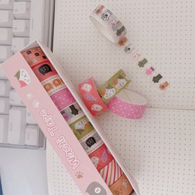 تصویر چسب واشی طرح گربه 