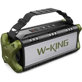 تصویر اسپیکر بلوتوثی قابل حمل برند دبلیوکینگ مدل d8 W-king D8 Wireless Speaker