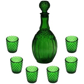 تصویر سرویس تنگ و لیوان ۷ پارچه مدل سلطنتی 