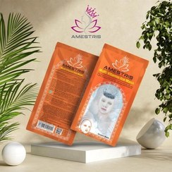 تصویر ماسک صورت ورقه‌ای آیس دابل مدل Multi Vitamin آمستریس Ice Double Amestris sheet face mask, Multi Vitamin model