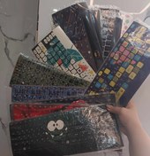 تصویر برچسب کیبورد طرح دار keyboard sticker
