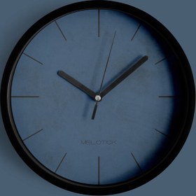 تصویر ساعت دیواری پتینه آبی ملوتیک کد M085f 