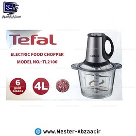 تصویر خردکن تفال پیرکس6 تیغه طلایی 4 لیتری مدل TL 2100 Electric food chopper tefal model tl-2100