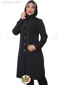 تصویر مانتو شلوار اداری | مدل آرام | یقه گرد | کد 2011 