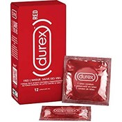 تصویر کاندوم بسیار نازک دورکس اصل انگلیس مدل durex RED بسته 12 عددی 