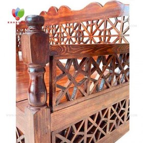 تصویر تخت سنتی چوبی 90*190کد 297 