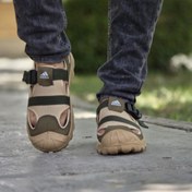 تصویر حرااااج هیجان انگیز کفش تابستانه مردانه جذاب و ساده رنگ کرم زیتونی پرفروش 