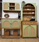 تصویر کافی بار همراه شلف17 — میز کافی بار خانگی مدرن coffee tabel