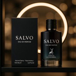 تصویر عطر ادوپرفیوم مردانه الحمبرا سالوو مشابه دیور ساواج حجم ۱۰۰ میلی لیتر 
