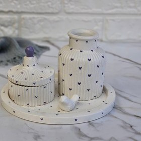 تصویر ست سنگ مصنوعی قلبی 