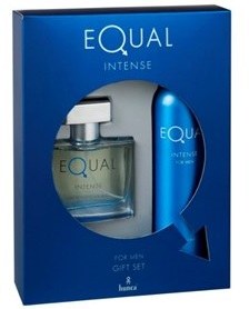 تصویر HUNCA اکوال پک کادویی اینتنس مردانه دوتکه کارتنی(8754) ٍEQUAL PACK EAU DE TOILLETE+DEODORANT FOR MEN ٍGIFT SET INTENSE