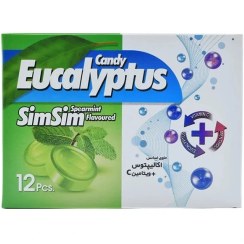 تصویر آبنبات مکیدنی اکالیپتوس سیم سیم 12 عددی (با طعم لیمویی) Sim Sim Candy Eucalyptus 12 Pcs