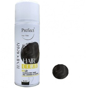 تصویر اسپری مو رنگی پرفکت شماره 12 مشکی Black (150 میل) Perfect black Temporary Hair Color Spray NO.12-150ml