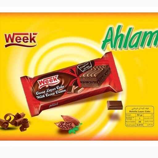 خرید و قیمت کیک چند لایه (تی تاپ) کاکائویی کارتن 36تایی | ترب