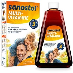 تصویر شربت مولتی ویتامین سانستول آلمان 230 میلی لیتر (Sanostol Multi-Vitamine ohne Zuckerzusatz) 