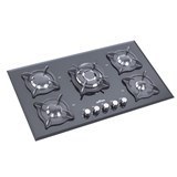 تصویر اجاق گاز شیشه ای ۵ شعله آروما مدل FEDERICO IR 1 Aroma Glass Hob Model FEDERICO IR 1