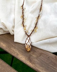 تصویر گردنبند سنگ سیترین 