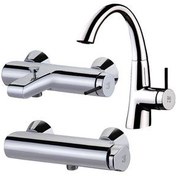 تصویر ست شیرآلات کی دبلیو سی مدل زو 