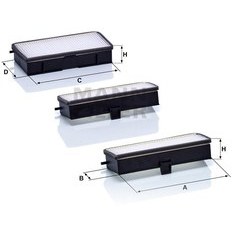 تصویر کلید خودرو 6441EL POLLEN FILTER PSA JUMPY 806 EXPERT1 94 CU19000 3 MANN 