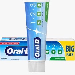 تصویر خمیر دندان اورال بی مدل Extra Fresh – محافظت سه‌گانه 
