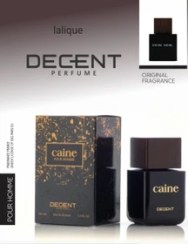 تصویر ادکلن برندDECENT دیسنت مردانه پرفیوم رایحه ی اورجینال انکر نویر پرفیوم مدل caine حجم 100 میل 