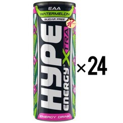 تصویر نوشیدنی انرژی زا هایپ اکسترا بدون قند با طعم هندوانه باکس 24 عددی hype ا hype hype