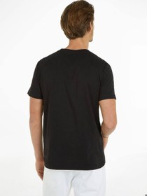 تصویر تی‌شرت مردانه با طرح مونوگرام - جیر پنبه‌ای، مشکی برند calvin klein jeans Men's Monogram T-Shirt - Cotton jersey, Black