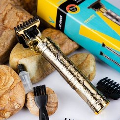 تصویر ریش تراش و خط زن طرح سلطنتی مدل Vintage- تیغه بزرگ و فلزی-کیفیت عالی .