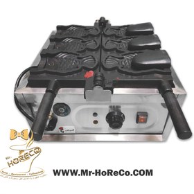 تصویر وافل ساز ماهی دهانه باز کد 24416 