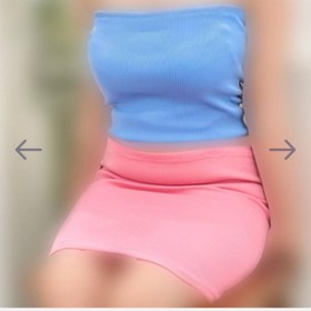 تصویر دامن کشباف - مشکی 