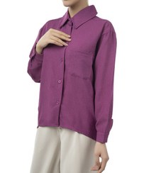 تصویر شومیز زنانه لینن سرخابی آر ان اس RNS کد 11272383 