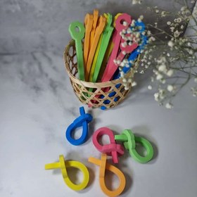 تصویر بیگودی مو مدل فومی بسته 10 عددی 