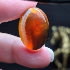 تصویر نگین سنگ عقیق خراسانی معدنی کد Z7126 